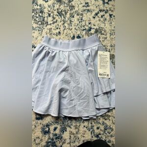 Lululemon court rival tennis skirt size 4 pastel blue